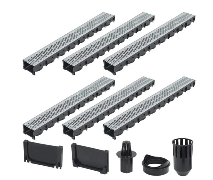 AANBIEDING | Afvoergoot sleufgoot lijngoot 6 stuks! GRTS BEZ, Doe-het-zelf en Verbouw, Buizen en Afvoer, Nieuw, Pvc, Minder dan 2 meter