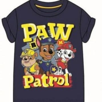 Paw Patrol T-shirt Blauw - Maat 128 - VAN 9,95 VOOR 4,95! beschikbaar voor biedingen