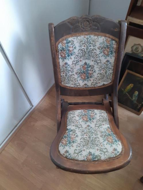 Antiek Inklapbaar Schommelstoeltje, Antiek en Kunst, Antiek | Meubels | Stoelen en Banken, Ophalen
