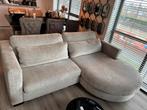 Bank, longchair rond, lounge, creme/beige, Huis en Inrichting, Banken | Sofa's en Chaises Longues, Ophalen, Overige maten, Zo goed als nieuw