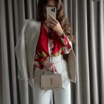 Zara oversized blouse rood groen wit L, Kleding | Dames, Blouses en Tunieken, Maat 42/44 (L), Ophalen of Verzenden, Zo goed als nieuw