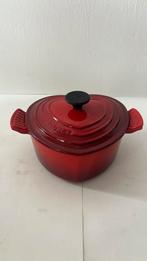 Le creuset hart gietijzer 2L, Ophalen of Verzenden, Zo goed als nieuw, Gietijzer, Koekenpan of Braadpan