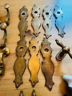 Verzameling.Deurkrukken  slotplaatjes eb meer, Doe-het-zelf en Verbouw, Hang- en Sluitwerk, Ophalen, Koper of Messing, Klink of Kruk