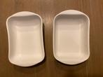 2 Vivo ovenschalen 0,5L - wit - klein - AH Villeroy & Boch, Ophalen of Verzenden, Zo goed als nieuw, Wit, Overige typen