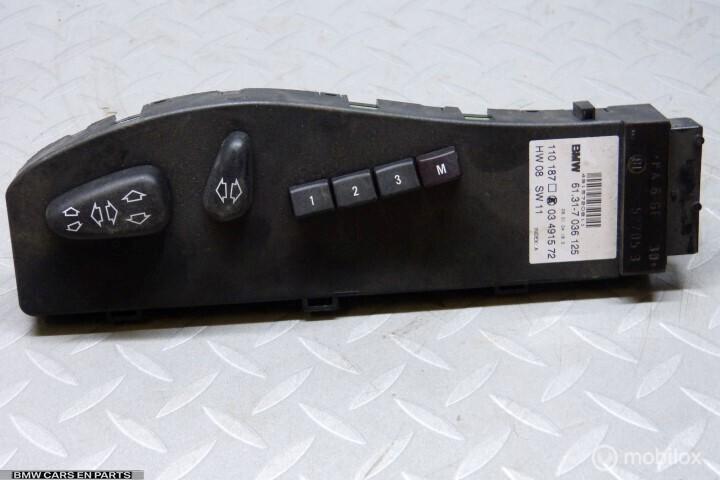 Stoelschakelaar BMW 3-serie E46 ('98-'05)  61 31 7 036 125, Auto-onderdelen, Dashboard en Schakelaars, BMW, Gebruikt, Ophalen of Verzenden