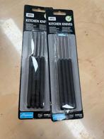 2x Elegance Keukenmessen Set - 4-delig, Nieuw, Ophalen of Verzenden, Rvs of Chroom, Vaatwasserbestendig