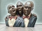 Beeld/buste 3 Jazz zangers, Verzamelen, Beelden en Beeldjes, Ophalen of Verzenden, Nieuw, Mens