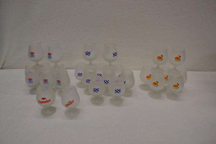 Grote partij Lipton Ice Tea glazen, Verzamelen, Glas en Borrelglaasjes, Zo goed als nieuw, Frisdrankglas, Ophalen of Verzenden