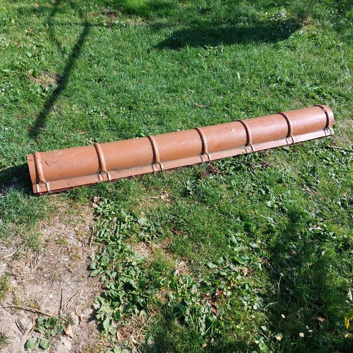 Stalen ronde nokken 5X, Doe-het-zelf en Verbouw, Dakpannen en Dakbedekking, Nieuw, Dakpannen, Metaal, Overige kleuren, Minder dan 5 m²