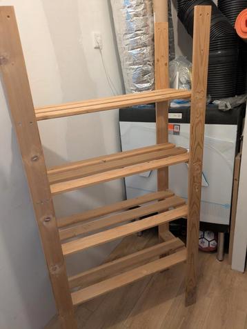 Houten Stellingkast - 75x31x150cm