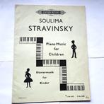 Pianomuziek voor kinderen, SOULIMA STRAVINSKY boek retro, Ophalen of Verzenden, Piano