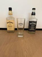 Jack Daniels flessen leeg met een glas, Ophalen of Verzenden, Zo goed als nieuw, Overige typen