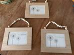 3 fotolijstje met kralen., Ophalen of Verzenden, Zo goed als nieuw