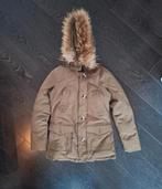 Khaki airforce winterjas met bontkraag - Maat xs, Overige kleuren, Airforce, Ophalen of Verzenden, Maat 34 (XS) of kleiner