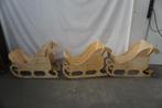 Houten arreslee slee met hert ree  kerstdecoratie, Diversen, Kerst, Ophalen of Verzenden, Gebruikt