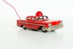 Vintage tin toy Fire Chief Car – Kyoei Sangyo Japan — 13 cm, Antiek en Kunst, Ophalen of Verzenden