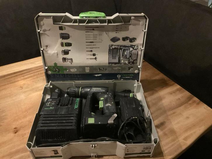 Festool C12 Li 1,5 Plus Accu Boor-/Schroefmachine, Doe-het-zelf en Verbouw, Gereedschap | Boormachines, Gebruikt, Boor- en Schroefmachine