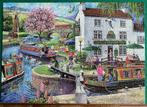 Hop puzzel. No 6-By the Canal. 1000 stukjes., Ophalen of Verzenden, 500 t/m 1500 stukjes, Zo goed als nieuw, Legpuzzel