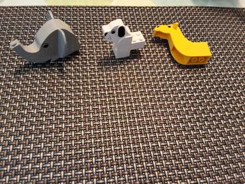 Lego olifant giraf en hondje, vintage