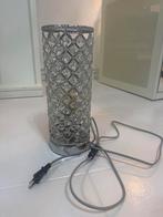 Zilveren tafellamp met steentjes, Ophalen, Gebruikt, Metaal, Minder dan 50 cm