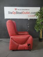 Staopstoel Koraalrood Leder, Minder dan 50 cm, Minder dan 75 cm, Leer, Ophalen of Verzenden