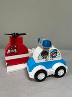 Duplo Politiewagen en brandweerhelicopter 10957, Ophalen of Verzenden, Gebruikt, Complete set, Duplo