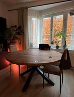 Eettafel - mangohout 1.50m, Ophalen of Verzenden, Zo goed als nieuw, Rond, 100 tot 150 cm