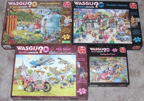 Diverse *** PUZZELS WASGIJ *** 4 stuks, Hobby en Vrije tijd, Denksport en Puzzels, Zo goed als nieuw, Legpuzzel, 500 t/m 1500 stukjes