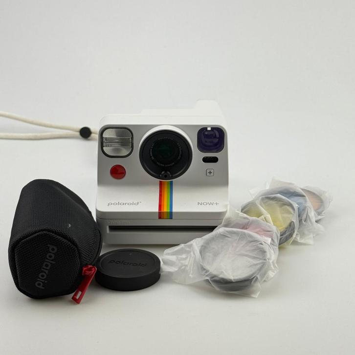 Polaroid Now+ Gen 2 Wit Incl. Filters, Audio, Tv en Foto, Fotocamera's Analoog, Zo goed als nieuw