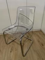 TOBIAS Eetkamerstoel, transparant/verchroomd, Huis en Inrichting, Stoelen, Ophalen, Overige kleuren, Zo goed als nieuw, Eén