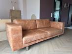 Zeer nette Africa leren bank, cognac kleur, Huis en Inrichting, Banken | Bankstellen, Ophalen, Driepersoons, Zo goed als nieuw