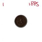 halve 1/2 cent 1885 Willem 3 (zie scans), Overige waardes, Ophalen of Verzenden, Koning Willem III