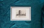 Gezicht op de Oldehove naar een ets van Ids Wiersma, Antiek en Kunst, Ophalen of Verzenden