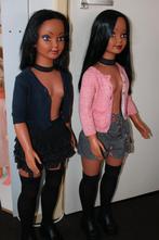 2 Mooie bruin getinte JESMAR poppen M/1444.5, Verzamelen, Verzenden, Zo goed als nieuw, Pop