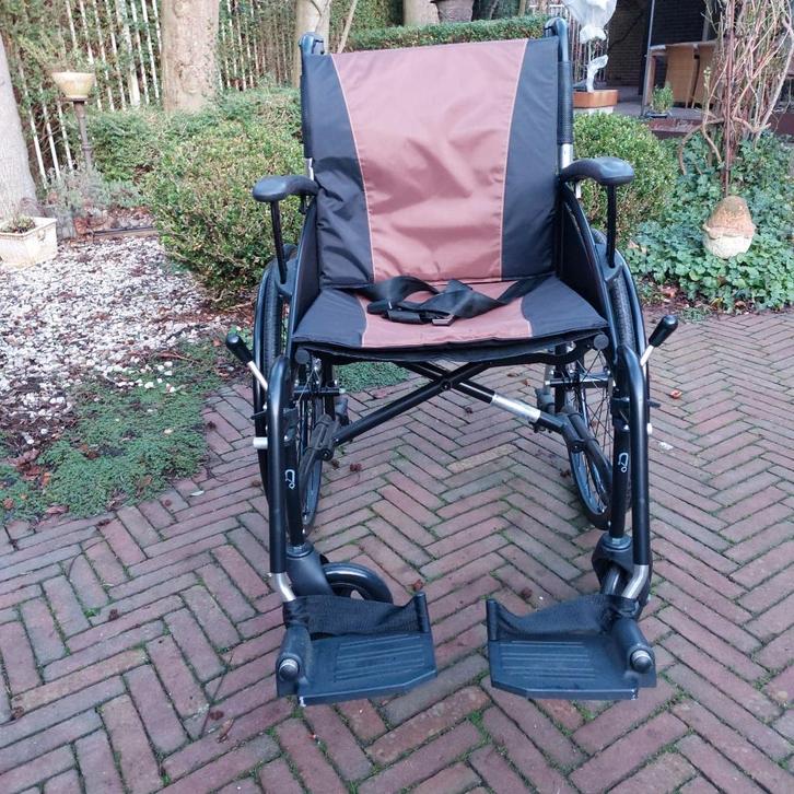 Rolstoel lichtgewicht Excel G-Logic, Diversen, Rolstoelen, Zo goed als nieuw, Duwrolstoel, Inklapbaar, Ophalen