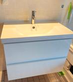 Ikea Wastafelmeubel Wit Hoogglans 80x47, Huis en Inrichting, Badkamer | Badkamermeubels, Ophalen, 50 tot 100 cm, Zo goed als nieuw