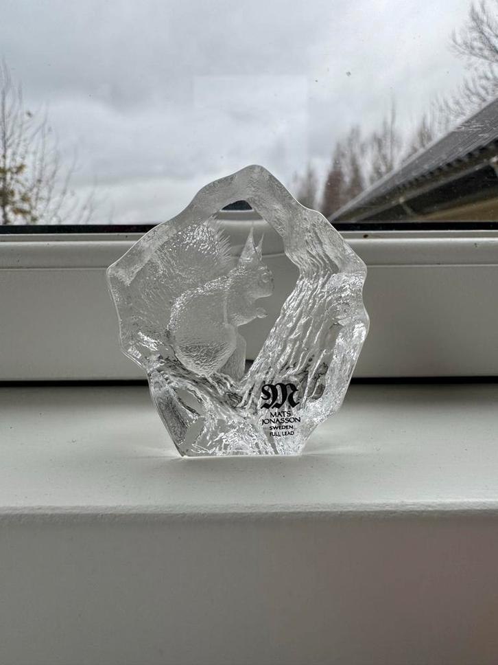 Mats Jonasson Eekhoorn Kristal, Antiek en Kunst, Antiek | Glas en Kristal, Ophalen of Verzenden