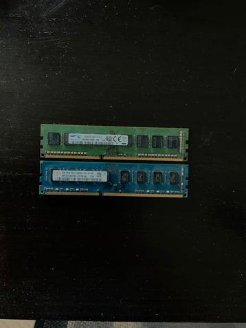 2x 4gb ram sticks samsung hynix beschikbaar voor biedingen