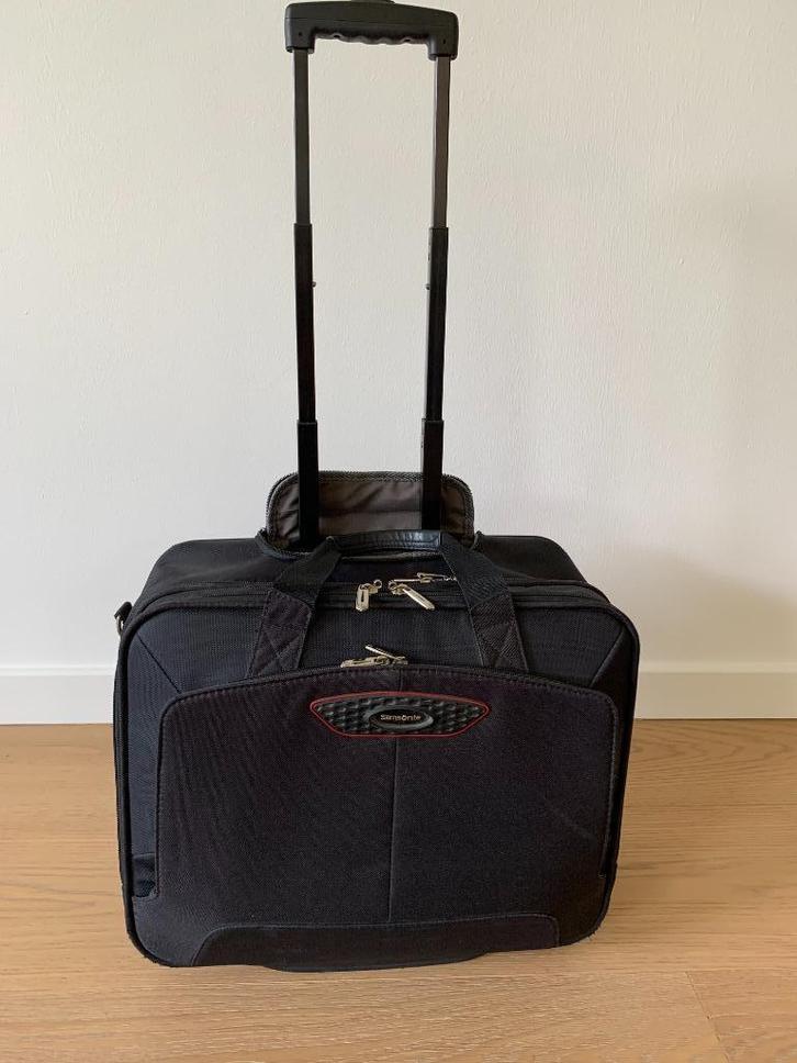 Samsonite laptop/reistrolley, Computers en Software, Laptoptassen, Gebruikt, Trolleytas, 17 inch of meer, Ophalen