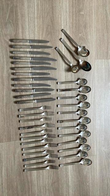 Verzilverd keltum bestek Art deco beschikbaar voor biedingen