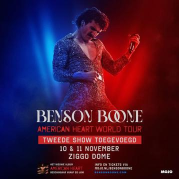 2 tickets Benson Boone ziggo dome 11 november beschikbaar voor biedingen
