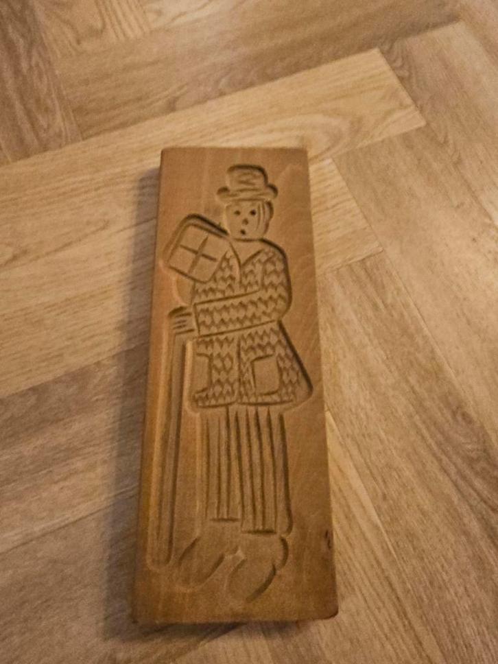 Oude houten speculaasplank - Vrijer, Antiek en Kunst, Antiek | Keukenbenodigdheden, Ophalen of Verzenden
