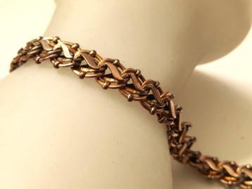 Vintage goudkleurige schakelarmband (A1) beschikbaar voor biedingen