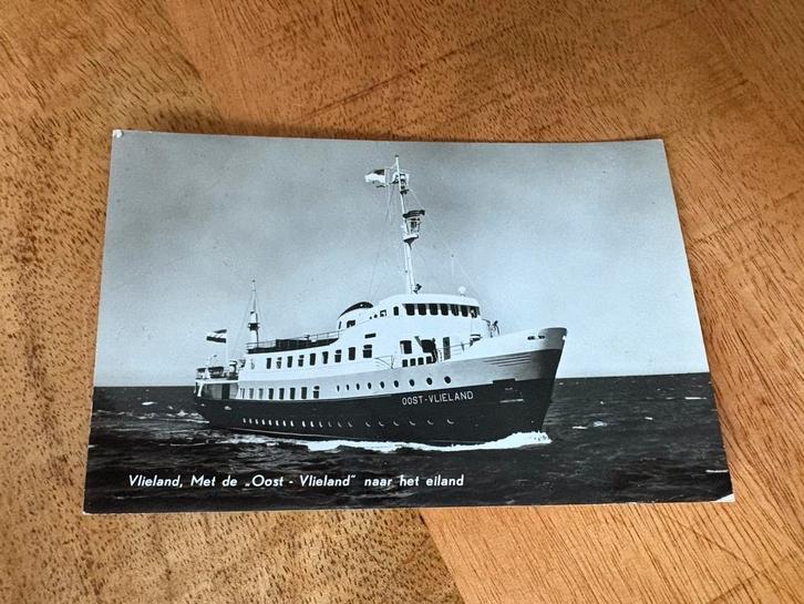 Ansichtkaart Veerboot Oost Vlieland Rederij Doeksen, Verzamelen, Scheepvaart, Gebruikt, Ophalen of Verzenden