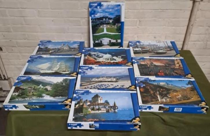 10 x Wild Horse puzzels van 1000 stukjes, Hobby en Vrije tijd, Denksport en Puzzels, Gebruikt, Legpuzzel, 500 t/m 1500 stukjes