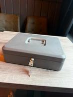 Geldkluisje met 2 sleutels en geldla (2 stuks), Ophalen of Verzenden, Gebruikt, Metaal of Blik, Object of Gebouw