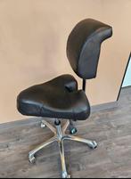 Ergonomische zadelkruk, Ophalen, Zo goed als nieuw, Zwart, Bureaukruk