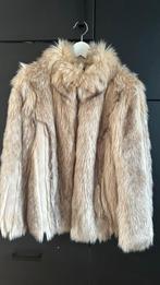 Topshop Faux Fur/ Bont Jas – Beige / Lichtgrijs, Verzenden, Nieuw, Maat 38/40 (M), Beige