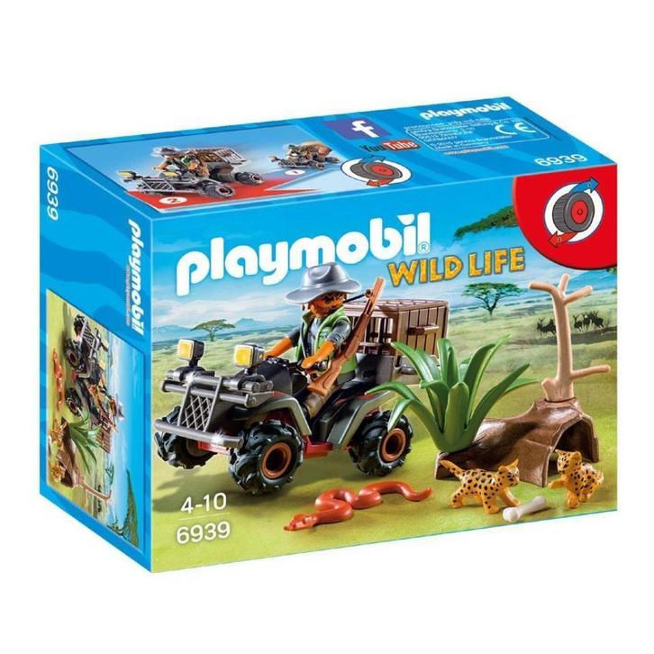 PLAYMOBIL Wild Life - Stroper met quad 6939 [NIEUW], Kinderen en Baby's, Speelgoed | Playmobil, Nieuw, Ophalen of Verzenden