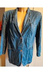 Denim jas Marina Rinaldi 44/46, Ophalen of Verzenden, Zo goed als nieuw, Maat 42/44 (L), Blauw